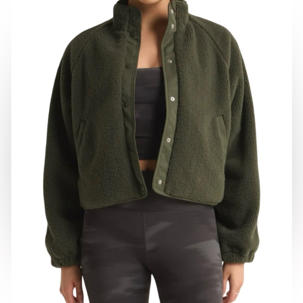 Z Supply NWOT High Altitude Sherpa Jacket Winter Green Women’s Size S